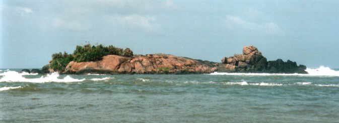 Insel vor Sri Lanka