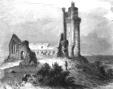 Die Ruinien der Burg Monthery