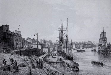 Der Hafen von Nantes 1850