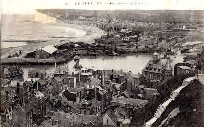Hafeneinfahrt Le Treport um 1900