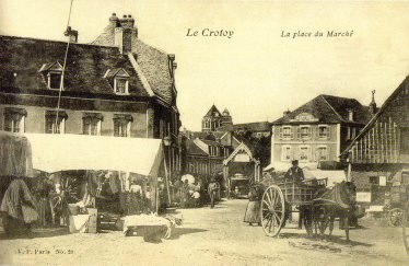 Q21304 Le Crotoy - der Marktplatz um 1890