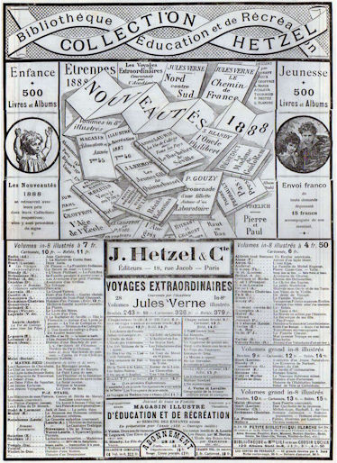 Hetzel Werbung für das Jahr 1888