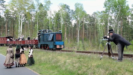 Steampunkkamera im Einsatz