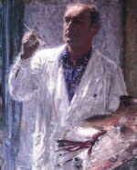 Zdenek Burian Selbstbildnis